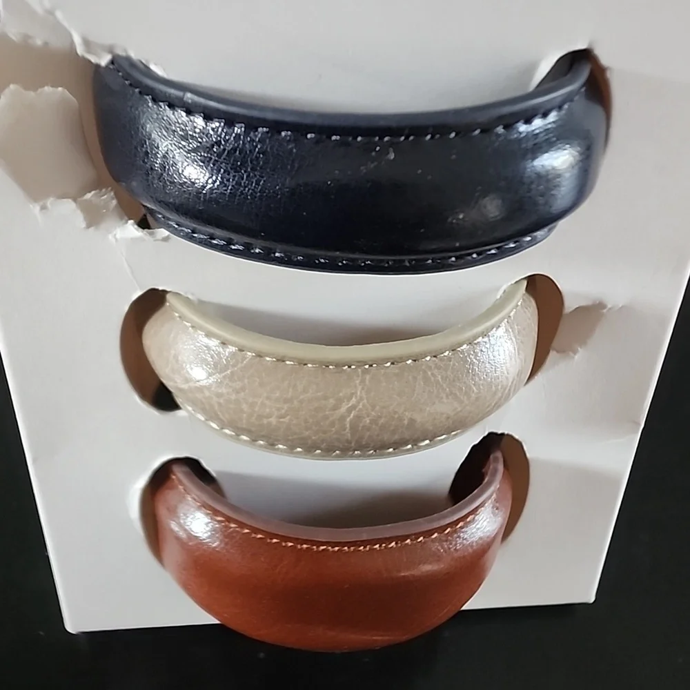 ZARA Pack of 3 Leather Bracelets - Picture 12 of 13